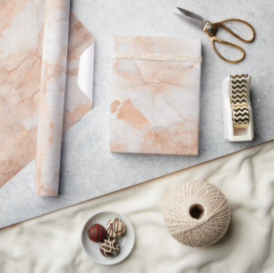 Papel De Regalo Resumen Agate Pink Marble Swirl