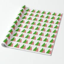 Resumen, árboles de Navidad rojos y verdes