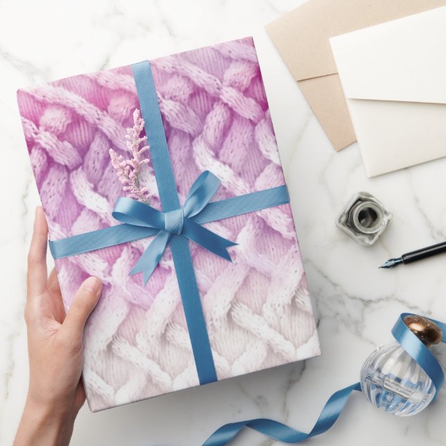 Papel De Regalo Resumen blanco rosado y cálido de Girly (Regalar)