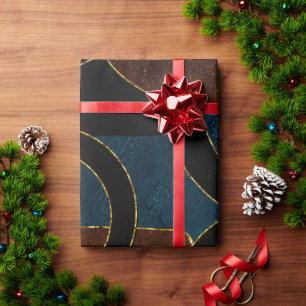 Papel De Regalo Resumen Círculos Geométricos Relieve metalizado Pu