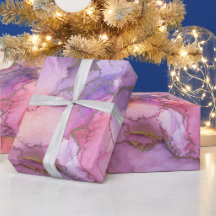 Resumen de acuarela rosa y púrpura