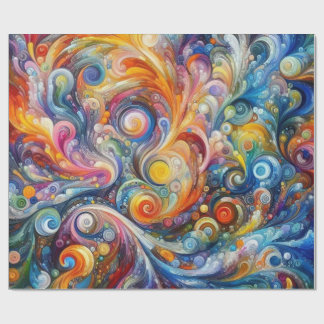 Papel De Regalo Resumen de arte de color de Swirl