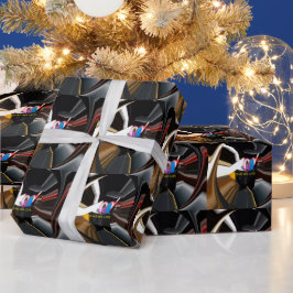 Papel De Regalo Resumen de arte estacional de oficina de té de por