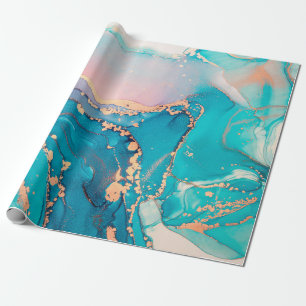 Papel De Regalo Resumen de fondo de pintura de fluidos en alcohol