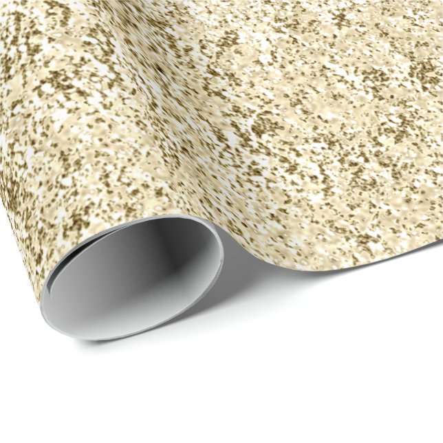 Papel De Regalo Resumen de fundición metálica de Champaigne Faux G (Esquina del rollo)