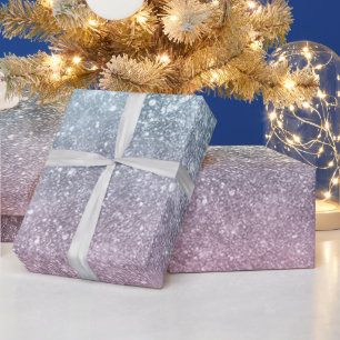 Papel De Regalo Resumen de galaxia marina rosa azul acuático