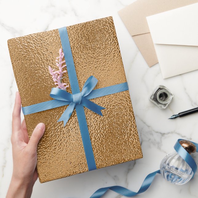 Papel De Regalo Resumen de Glass de Oro Rico (Regalar)