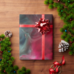 Papel De Regalo resumen de humo rosa y azul