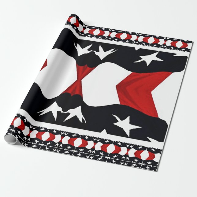 Papel De Regalo Resumen de la bandera (Desenrollado)