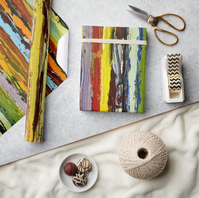 Papel De Regalo Resumen de las secuencias de pintura vertical (Artesanía)