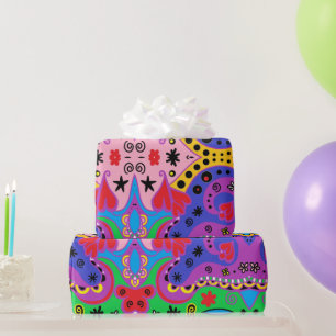 Papel De Regalo Resumen de los corazones rojos en rosa