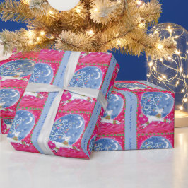 Papel De Regalo Resumen de Navidades Retro de Renos