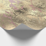 Papel De Regalo Resumen de oro Rosa Sepia Mármol Lux Metalizado br<br><div class="desc">Minimalismo y elegancia según las tendencias de la decoración. Para muchos Glam de lujo Occasions FlorenciaK diseño</div>