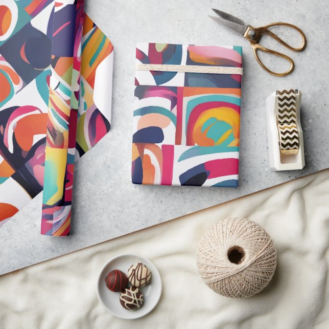 Papel De Regalo Resumen de pincel (Artesanía)