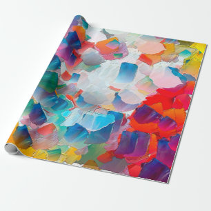 Papel De Regalo Resumen de pintura al óleo. Grupo de diseño creati