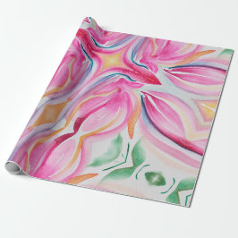 Papel De Regalo Resumen de pintura de acuarela floral