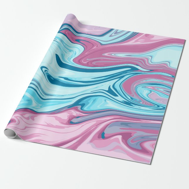 Papel De Regalo Resumen de textura de flujo de mármol líquido eleg (Desenrollado)