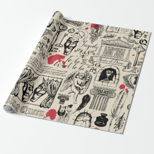 Papel De Regalo Resumen de un patrón sin fisuras sobre el tema del