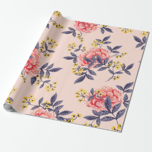 Papel De Regalo Resumen de un patrón sin soldadura con hojas de co