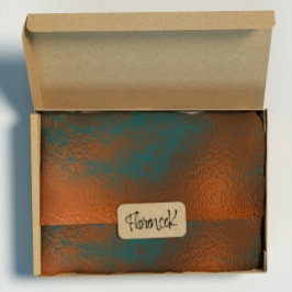 Papel De Regalo Resumen de vidrio metálico de la Patina Verde azul