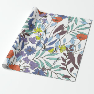 Papel De Regalo Resumen del patrón de elegancia con fondo floral.