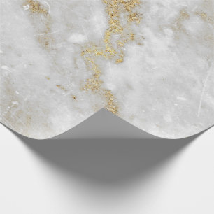 Papel De Regalo Resumen Gris de oro blanco Piedra de mármol de Car