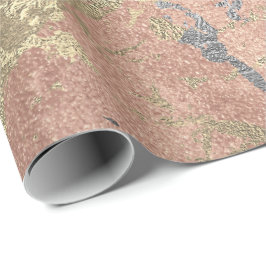 Papel De Regalo Resumen gris de Rubor de color de piel de mármol d