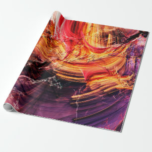 Papel De Regalo Resumen hermoso púrpura, rojo y amarillo brillante