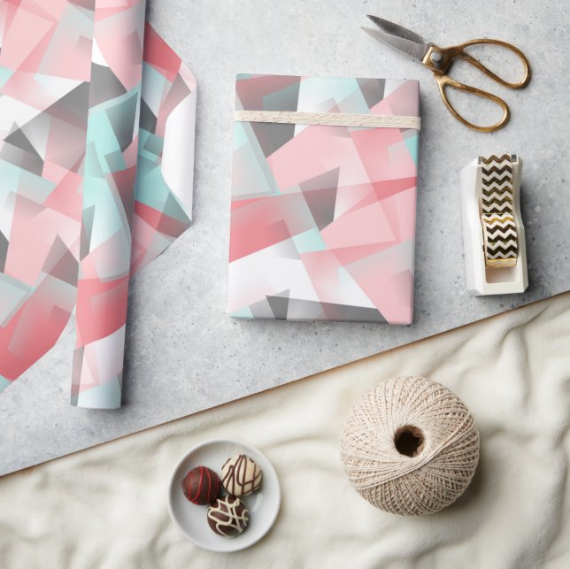 Papel De Regalo Resumen Hip Patrón de arte geométrico moderno (Artesanía)