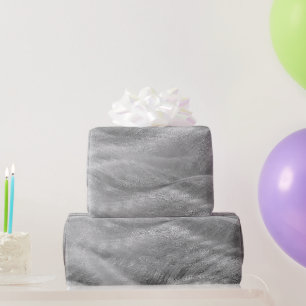 Papel De Regalo Resumen Metalizado plateado