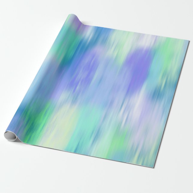 Papel De Regalo Resumen moderno Aqua Turquoise Purple (Desenrollado)