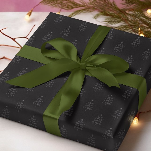 Papel De Regalo Resumen moderno Árbol de Navidad Regalo de vacacio (Subido por el creador)