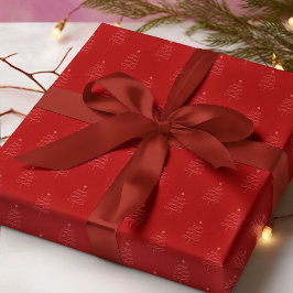 Papel De Regalo Resumen moderno de regalo de vacaciones rojas en á