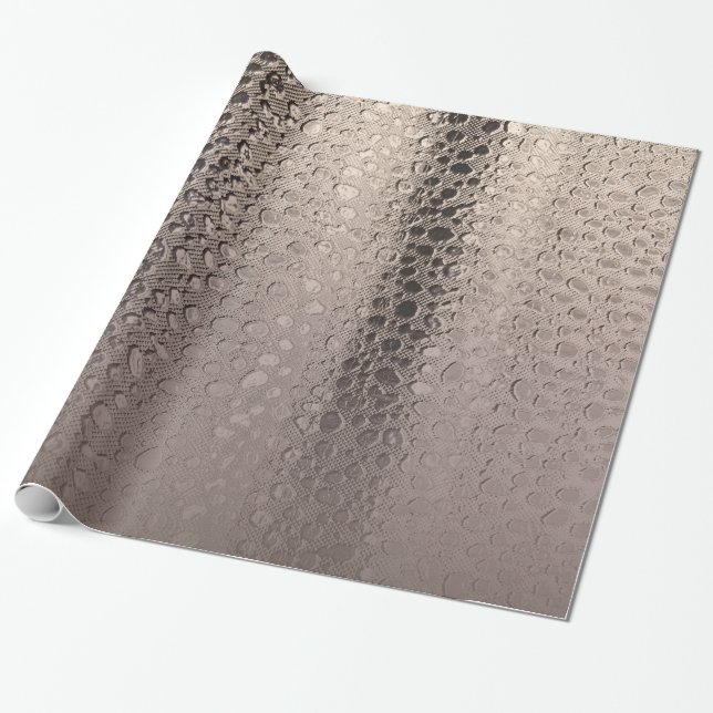 Papel De Regalo Resumen moderno Glam Silver Rosa Rubor rosa oro (Desenrollado)