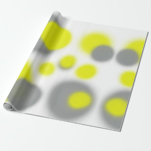 Papel De Regalo Resumen Patrón gris blanco amarillo del arte