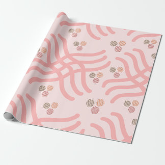 Papel De Regalo Resumen rosa y Naranja moderno dramático