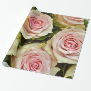 Papel De Regalo Resumen Roses Amarillos Jardín Elegante Floral