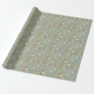 Papel De Regalo Resumen Seamless: Diseño de Patrones Modernos.