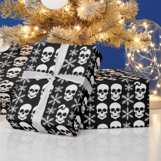 Papel De Regalo Resumen Skeleton Snowflake Diseño de regalo