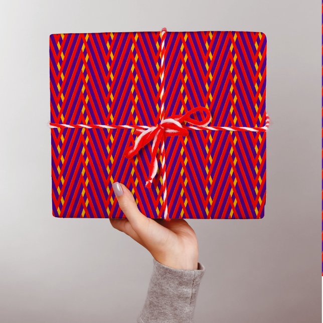 Papel De Regalo Resumen trippy de franjas de caparazón púrpura de  (Subido por el creador)