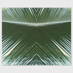 Papel De Regalo Resumen verde tropical de palmeras que se abruman