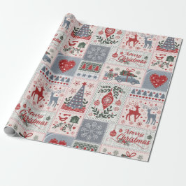 Papel De Regalo retazos de navidades