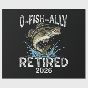 Papel De Regalo Retirado O-Fish-Ally 2026 Humor Divertido