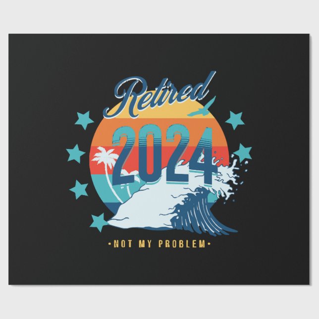 Papel De Regalo Retirado Oficialmente 2024 (Superficie plana)