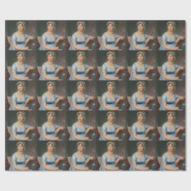 Papel De Regalo retrato de Jane Austen (Superficie plana)