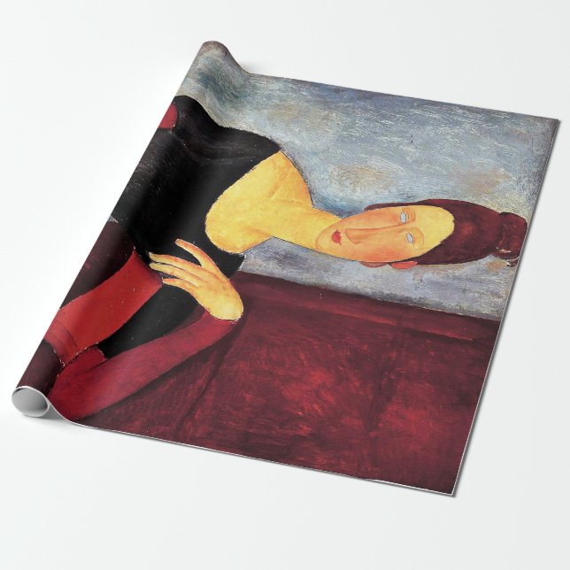 Papel De Regalo Retrato de la esposa del artista, Modigliani (Desenrollado)