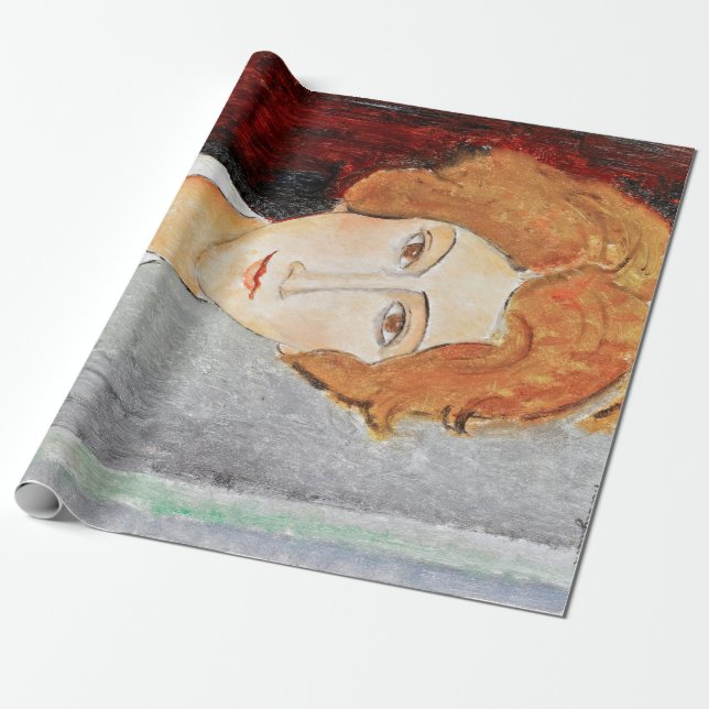 Papel De Regalo Retrato de mujer, Modigliani (Desenrollado)