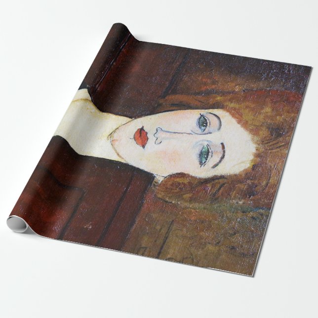 Papel De Regalo Retrato de mujer, Modigliani (Desenrollado)