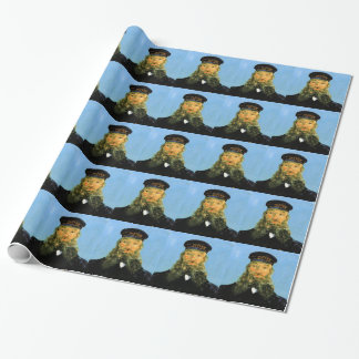 Papel De Regalo Retrato de Postman Roulin por Van Gogh