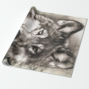 Papel De Regalo Retrato de Wolf